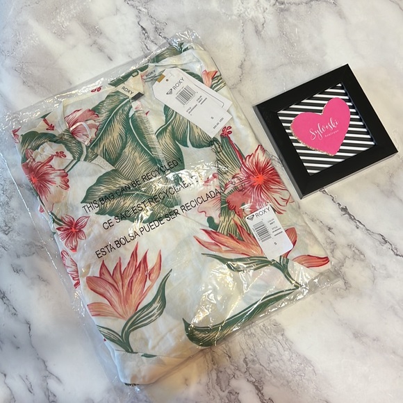 🔥ROXY Summer On Top Short Sleeve Dress NWT - Picture 4 of 5